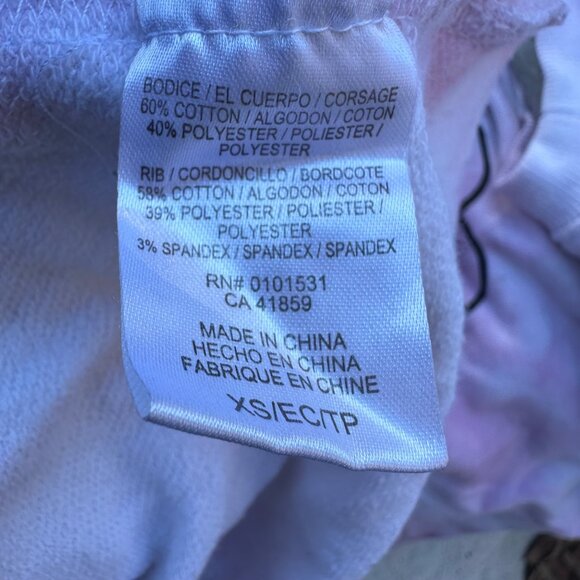 Mighty Fine “Je T’aime” Pink Tie Dye Oversized Crop Sweatshirt Size XS - Picture 12 of 12